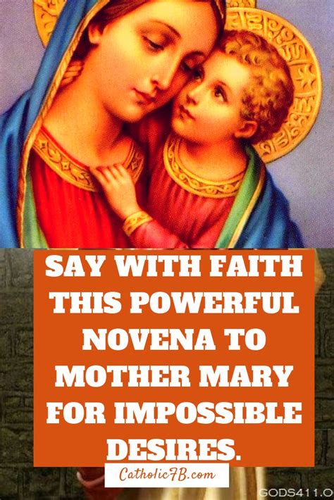 Powerful Miracle Novena To Mother Mary For Impossible Requests