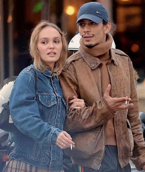 Diva On Instagram Lily Rose Depp With Her Boyfriend Yassine Stein A