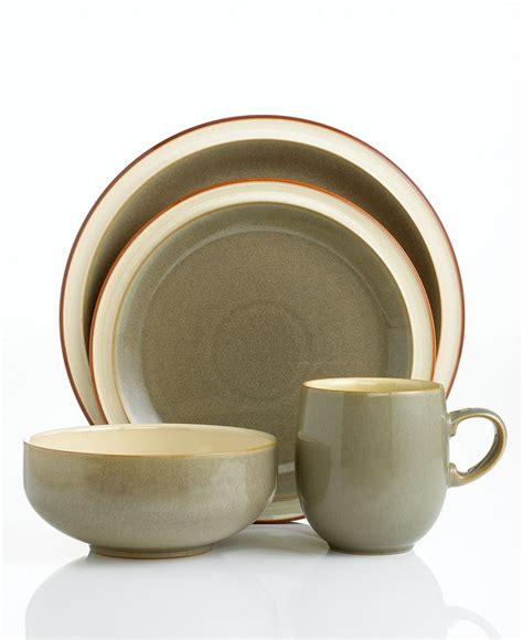 Denby Dinnerware Fire Sage 4 Piece Place Setting And Reviews