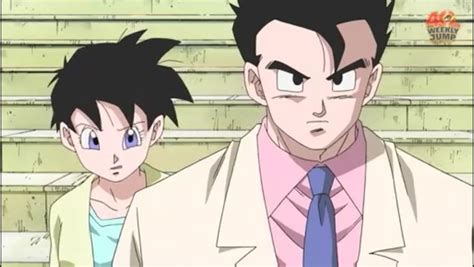 Gohan And Videl Gohan Has Videls Hairstyle In The Upcoming 2015 Movie