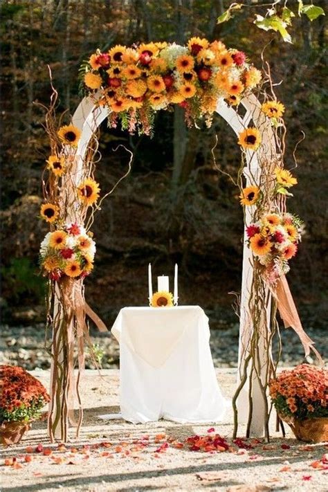 36 Fall Wedding Arch Ideas For Rustic Wedding Dpf