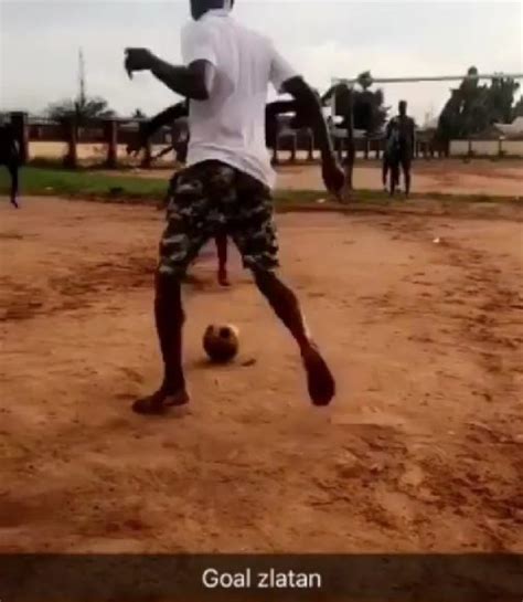 Zlatan Ibile Spotted Playing Street Football With His Fans Video