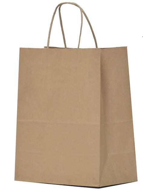 Buy Qutuus Kraft Shopping Bags 10x5x13 50 Pcs Brown Kraft Paper Bags