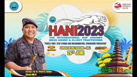 puncak peringatan hari anti narkotika internasional hani 2023 youtube