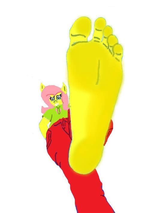Fluttershys Feet Going To Crush You By Tizlam97 On Deviantart