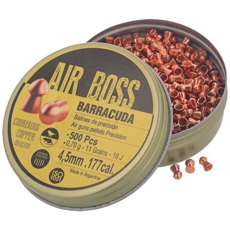 Apolo Air Boss Barracuda Copper Airgun Pellets 177 452 Mm 500