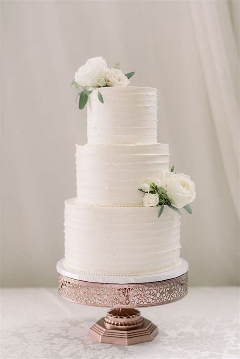 Simple 3 Tiered Wedding Cake Tiered Wedding Cake Simple Wedding Cake