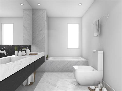 Clean white bathroom hexagon tiles, white subway tiles backsplash and soft green gray. The Best of Bathroom Tile Ideas for Small Bathrooms ...