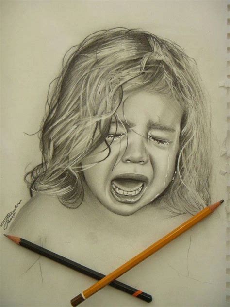Beautiful Pencil Drawings From Top Artists Around The World With Images Crying Girl