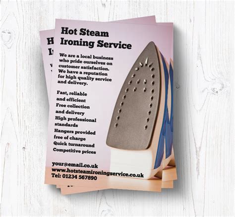 Ironing Leaflets Customise Online Plus Free Delivery Putty Print