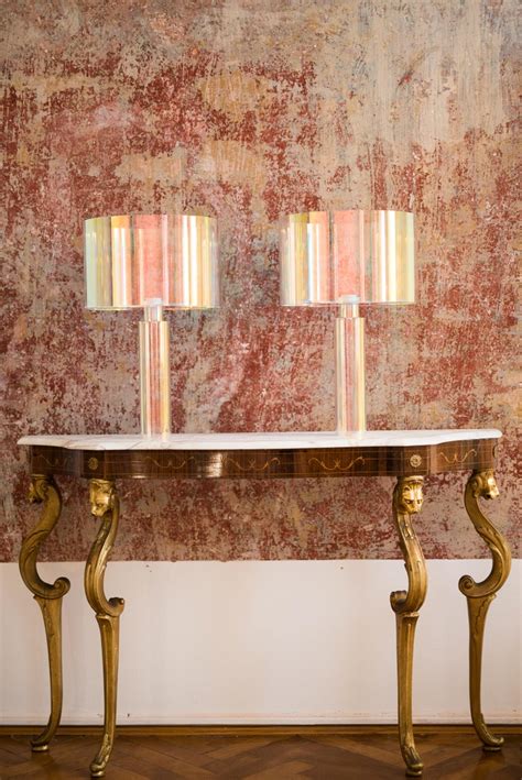 Pair Of Kinetic Colors Table Lamps By Brajak Vitberg At 1stdibs