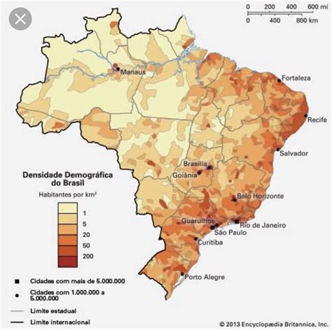 A Distribuição Da População Brasileira No Território Nacional é Igualitária