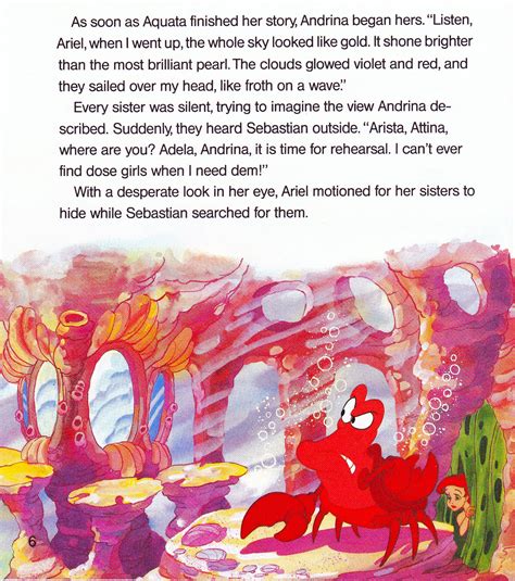Walt Disney Book Scans The Little Mermaid Ariel And The Mysterious World Above English