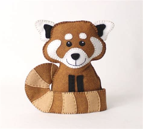 Red Panda Pattern Hand Sewing Red Panda Stuffed Animal Etsy