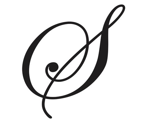 How to do a capital s in cursive. Cursive Letter S - Psfont tk