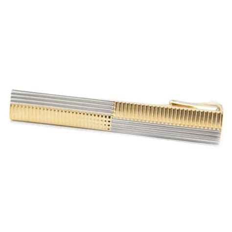 Silver And Gold Tie Bar 20 The Cufflink Club Australia