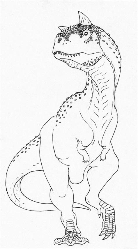 Carnotaurus Dinosaur Coloring Pages Lets Coloring The World
