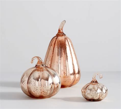 Pottery Barn Mercury Glass Pumpkins The Best Fall Decor From Pottery
