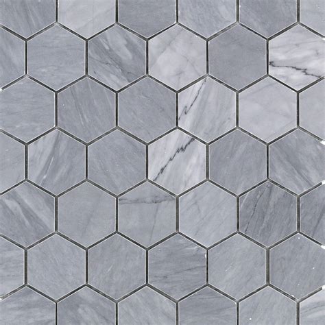 Halley Gray Hexagon Marble Tile In 2020 Hexagon Marble Tile Tile