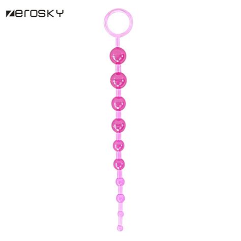 Zerosky Silicone Beads Anal Plug Sex Toys For Women Men Butt Plug Erotic Anal Toys Prostate