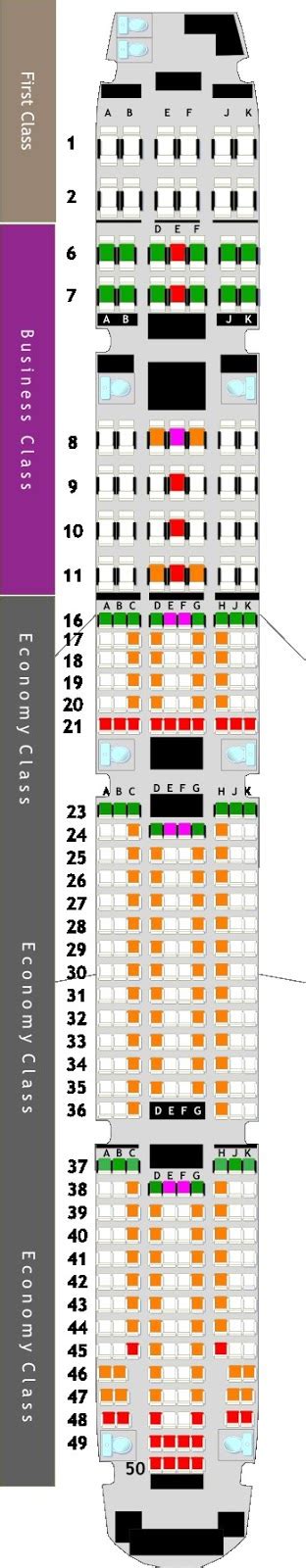 48 Seating Plan For Emirates 777 300er