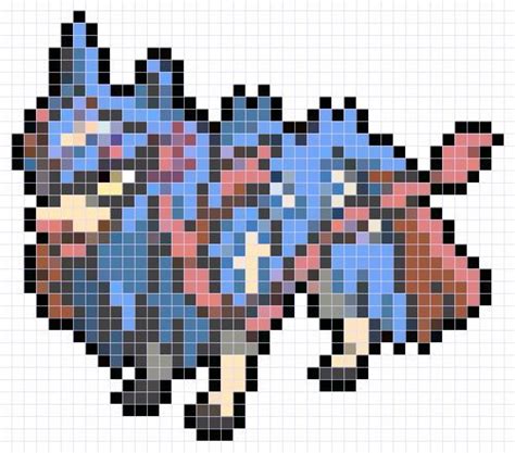 Zacian Spritepatróndiseño Perler Bead Pokemon Patterns Pokemon