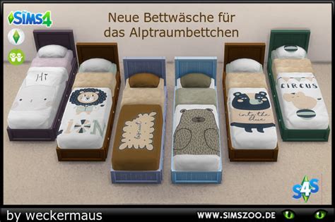Blackys Sims 4 Zoo Cute Bedding By Weckermaus Details And