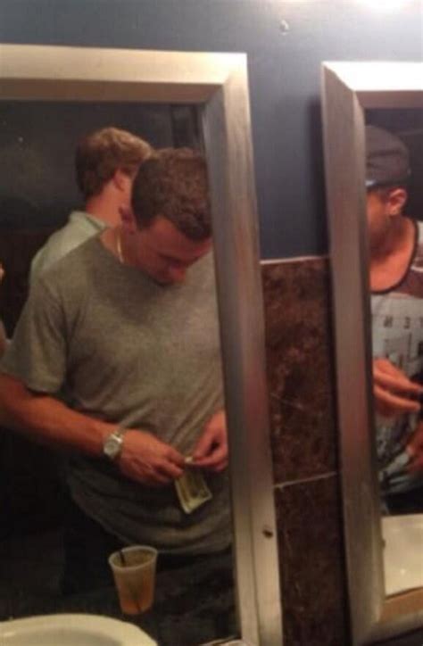 Johnny Manziel Allegedly Rolling Bills In A Bathroom Does