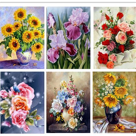 Buy Diy Diamond Painting Sunflower 5d Diamond