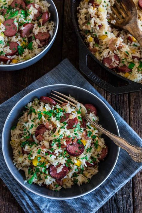Dirty Rice With Smoked Sausage And Bacon Olivias Cuisine