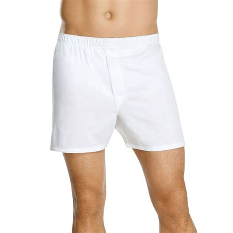 Hanes Hanes Mens White Comfortsoft Boxer Shorts 4 Pack