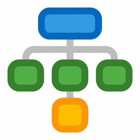 Hierarchy Organization Management Workflow Path Icon Download On