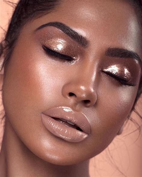 Wet Glossy Glam Makeup Look Beat Faces And Lips In 2019 Glossy
