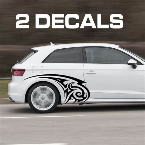 Polish your personal project or design with these car stickers transparent png images, make it even more personalized and more attractive. Tribal Design Car Door Decal Sticker | Used electric cars ...