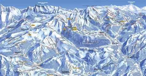 Les Gets Piste Map Ski Maps Of Les Gets And Portes Du Soleil