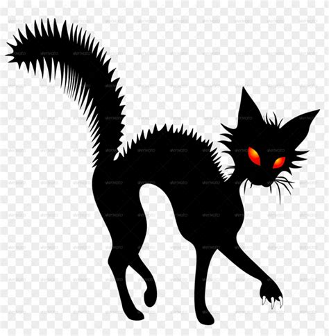 Black Witch Cat PNG Image With Transparent Background TOPpng