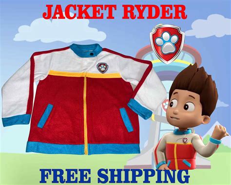 Paw Patrol Ryder Jacket Paw Patrol Inspiré Party T All Etsy