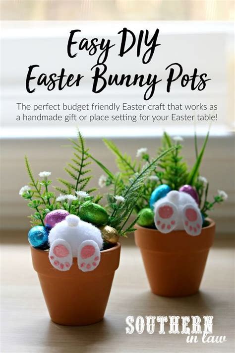 How To Make Your Own Curious Easter Bunny Pots An Easy Diy Easter