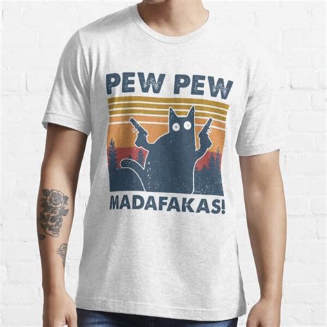 Pew Pew Madafakas Cat Vintage T Shirt For Sale By Sylviagutierrez
