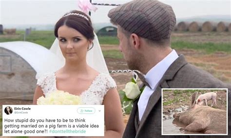 E4 S Don T Tell The Bride Sees Groom Spend 14k On 50 Pigs Daily Mail