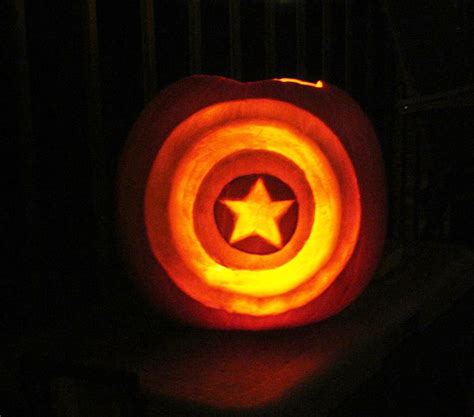 20 Captain America Pumpkin Designs