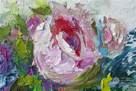 Artist Melissa Mckinnon New Abstract Floral Paintings And Prints On