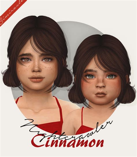 Sims 4 Hairs ~ Simiracle Nightcrawler S Cinnamon Hair Retextured