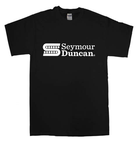 Seymour Duncan T Shirt New Black White T Shirt Pick Ups Pedals Guitar