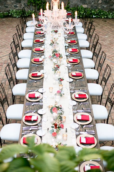 Folding tables are a good choice for beach weddings because the moist and gritty sand will not damage the metal legs. Wedding Reception Decoration : Long Tables - Belle The ...