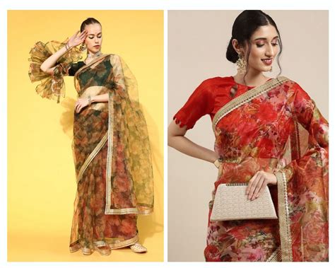 Top 25 Options On Floral Saree Blouse Designs Baggout