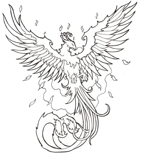 Phoenix Coloring Pages For Adults