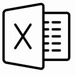 Icon Excel Microsoft Transparent Ms Clipart Icons