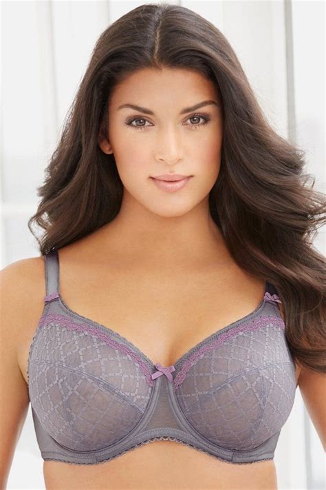 glamorise lilac plus size lace bra this gorgeous underwire lace bra features the wonderwire