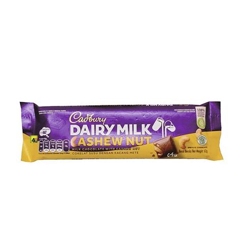 Jual Cadbury Dairy Milk Cashew Nut 65 Gr Terbaru November 2021 Harga